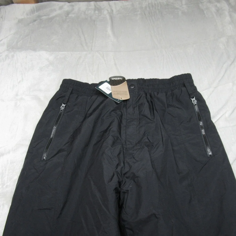 Freeze Wear Snow Pants Men Large‎ Black Wind Water Resistant Insulated 32x29 NEW